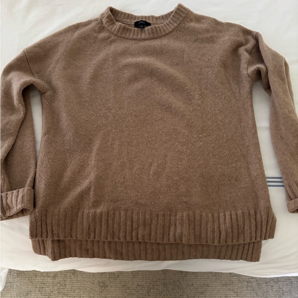 J. Crew Tan Crewneck Sweater